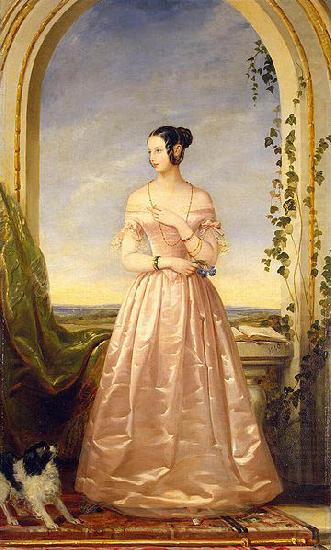 Grand Duchess of Russia, Alexandra Nikolaievna (1825-1844), daughter of Nikolai I, unknow artist